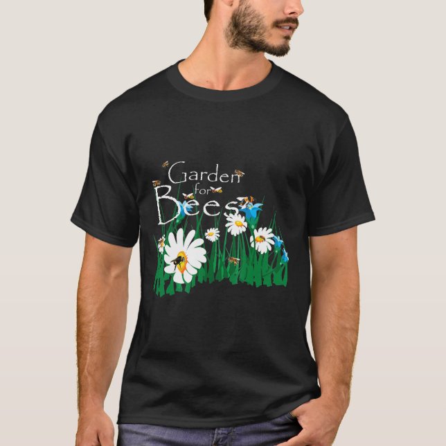 Camiseta Polinizador De Flor De Jardín Para Abejas (Anverso)