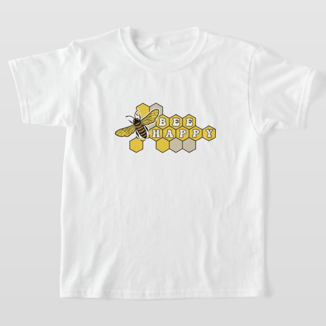 Camiseta Polinizador de la naturaleza de Bee Happy: Abeja d (Distribución)