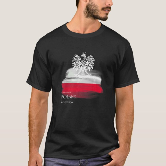 Camiseta Polish flag patriotic Polska Souvenir Love Proud H (Anverso)