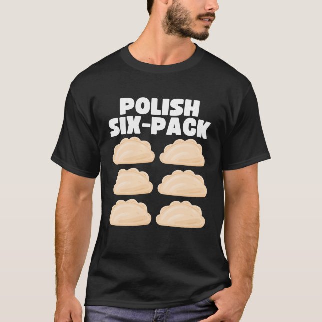 Camiseta Polish Food Polish Six Pack Pierogi (Anverso)