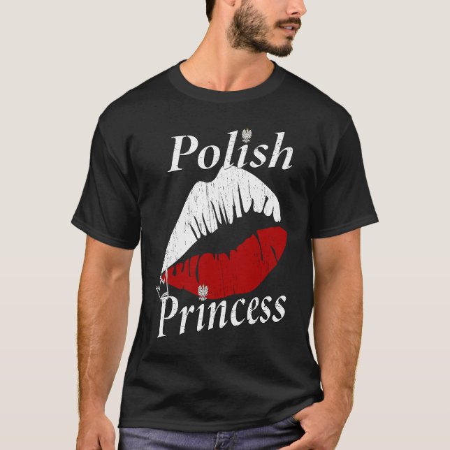 Camiseta Polish Princess Girl  Polish Girls with an attitud (Anverso)