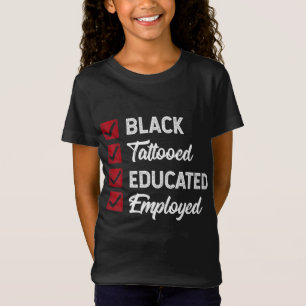 Camiseta Polit de regalo de historia negra educada con taza