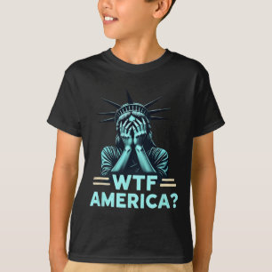 Camiseta Política antitrump y democracia Wtf América 2