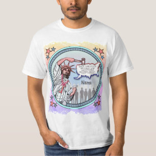 Camiseta política de la Libertad de la Justicia