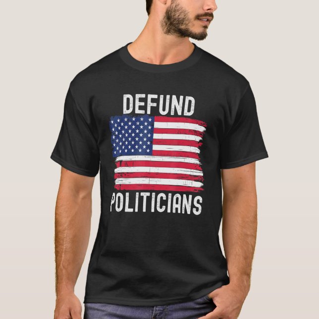 Camiseta Política defendida Política Patriótica Estadounide (Anverso)