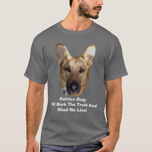 Camiseta Política El Perro Pastor Alemán Se Arrojará La Ver (Anverso)