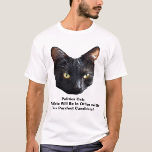 Camiseta Política, gato, no habrá ratas en el cargo