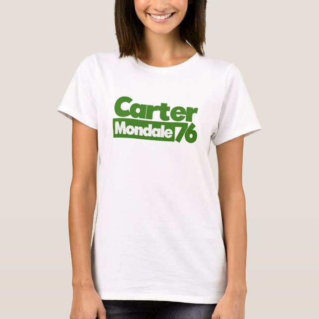 Camiseta Política retro de Jimmy Carter 76 Carter Mondale (Anverso)