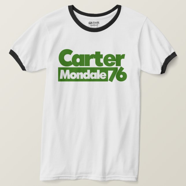 Camiseta Política retro de Jimmy Carter 76 Carter Mondale (Anverso del diseño)