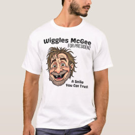Camiseta Political T Shirt, Wiggles McGee For President