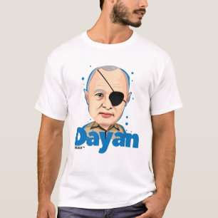 Camiseta Político del israelí de Moshe Dayan