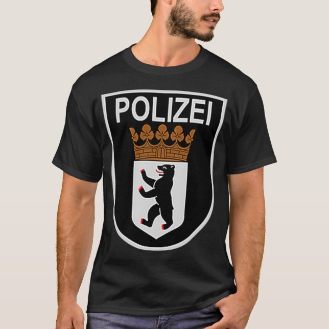 Camiseta Polizei de la Policía de Berlín de Alemania (Anverso)