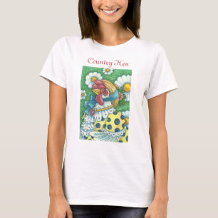 CAMISETA POLKA DOT CHICKEN, PAÍS HEN T-SHIRT