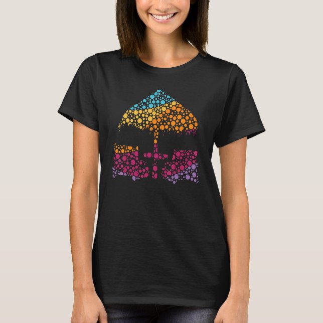 Camiseta Polka Dot Day Beach preside el Día Internacional d (Anverso)