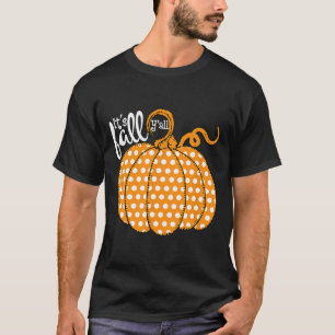 Camiseta Polka Dot Pumpkin Happy Fall - Caída del Sur