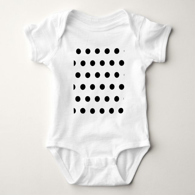 Camiseta Polka Dot V-Neck (Rosa y Negro) (Anverso)