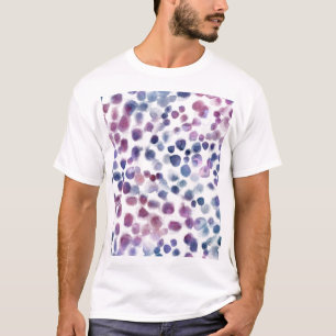 Camiseta Polka Dot Watercolor: Geométrica Sin Marea.
