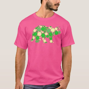 Camiseta Polka Verde Dot T Rex Dinosaur Tshirt Internaciona