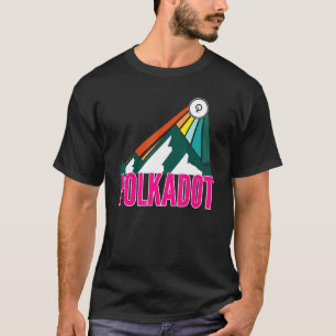 Camiseta Polkadot Dot Crypto Mountain Sun Rays Cryptocurren