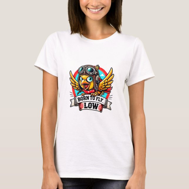 Camiseta Pollita Aviadora (Anverso)