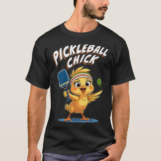 Camiseta Pollita de Pickleball - Jugadora Divertida y Linda