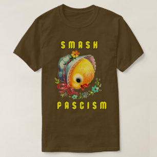 Camiseta Pollita Retro Linda - Aplastar el Fascismo