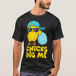 Camiseta Pollitas Divertidas Me Gustan Para Hombres Niños P