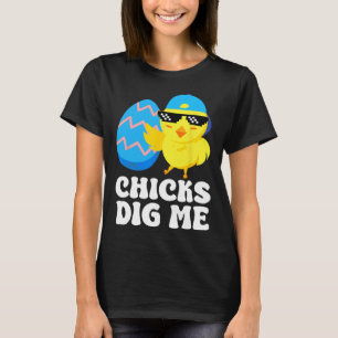 Camiseta Pollitas Divertidas Me Gustan Para Hombres Niños P