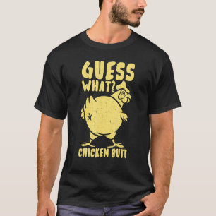 Camiseta Pollito Adorable Niño Adivina Qué Trasero De Pollo