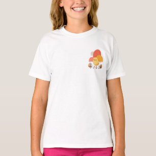 Camiseta Pollito Adorable Salido de la Cáscara del Huevo