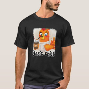 Camiseta Pollito de gallina lindo granja otoño acción de gr