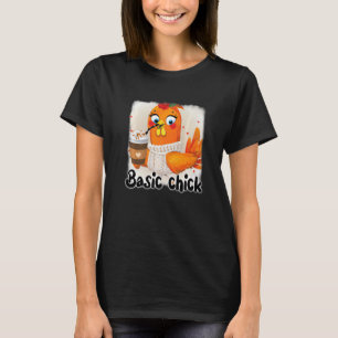 Camiseta Pollito de gallina lindo granja otoño acción de gr