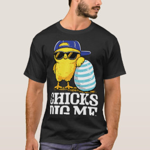Camiseta Pollito de Pascua Cava Me Gafas de sol Cool Chicke