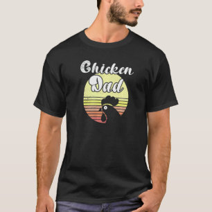 Camiseta Pollito descarado atardecer retro pollo papá pollo