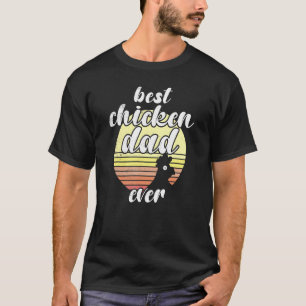 Camiseta Pollito descarado puesta de sol retro Mejor papá d