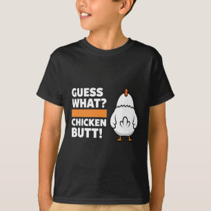 Camiseta Pollito Divertido Adivina Qué Trasero De Pollo! Hu