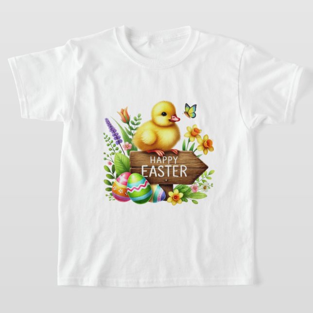 Camiseta Pollito divertido de Pascua feliz (Distribución)