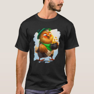 Camiseta Pollito duende día de San Patricio pollo 1