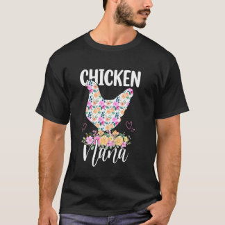 Camiseta Pollito Lindo Nana Floral Mamá Mamá Mama Día de la