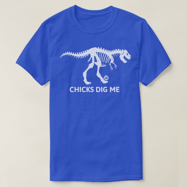 Camiseta pollitos cavar mi dino TShirt (Diseño del anverso)