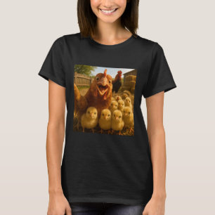 Camiseta Pollitos De Gallina Divertidos Para Pascua Pollos
