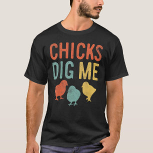 Camiseta Pollitos de Pascua de niños Me Encantan Pollos Ret