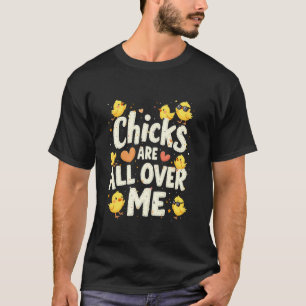 Camiseta Pollitos De Pascua Están Por Todas Partes Sobre Mí