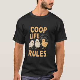 Camiseta Pollitos en patios traseros Coop jardines huevos g