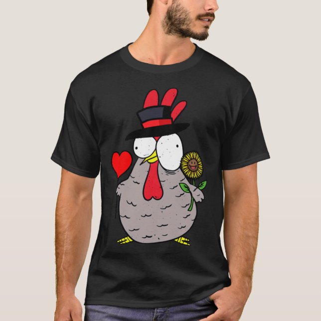Camiseta pollitos jardín (Anverso)