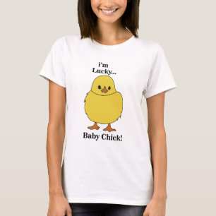 Camiseta Pollitos Soy Afortunado Pollito Bebe