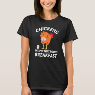 Camiseta Polliza Al Mascota Que Empieza El Desayuno Pollo