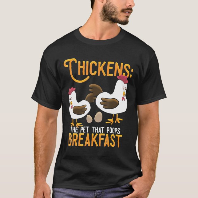 Camiseta Polliza Al Mascota Que Enfrenta Los Desayunos (Anverso)