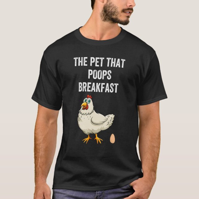 Camiseta Pollizar al Mascota que prepara el desayuno animal (Anverso)