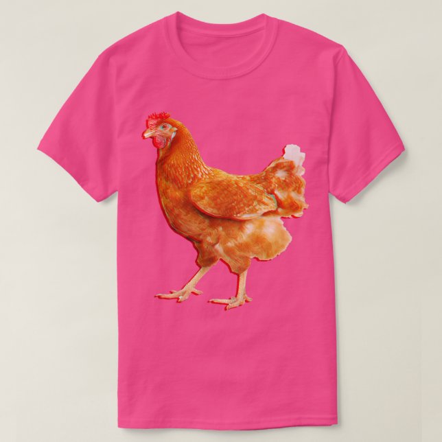 Camiseta Pollo 3D (Diseño del anverso)